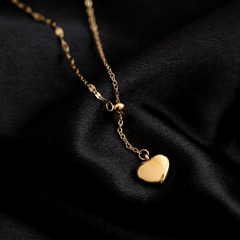 Pendant Necklaces YUN RUO 18 K Gold Plated Heart Necklace Woman Adjust Chain Fashion 316 L Titanium Steel Jewelry Stainless Gift Not Fade
Pendant Necklaces YUN RUO 18 K Gold Plated Heart Necklace Woman Adjust Chain Fashion 316 L Titanium Steel Jewelry Stainless Gift Not Fade
