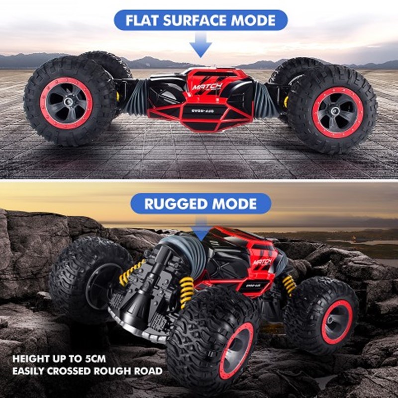 1:16 Scale Double-sided 2.4GHz One Key Transform All-terrain Off-Road Vehicle Varanid Climbing Truck Remote Control Car
1:16 Scale Double-sided 2.4GHz One Key Transform All-terrain Off-Road Vehicle Varanid Climbing Truck Remote Control Car