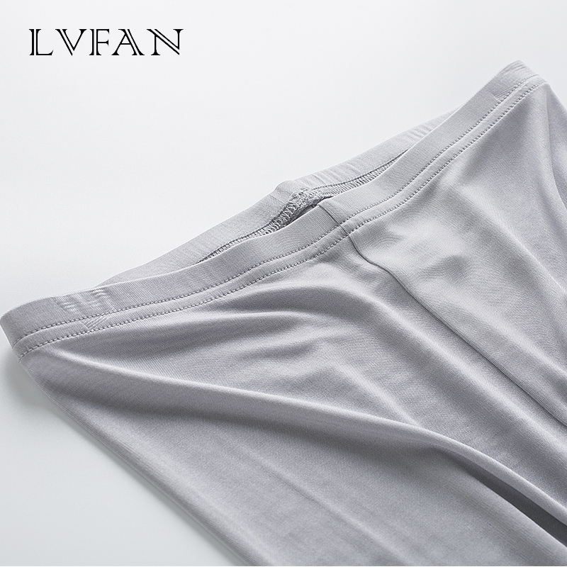 New double-sided knitted silk Pure silk, breathable, elastic, buttock leggings ankle-length pants pencil pants LVFAN K039 201106