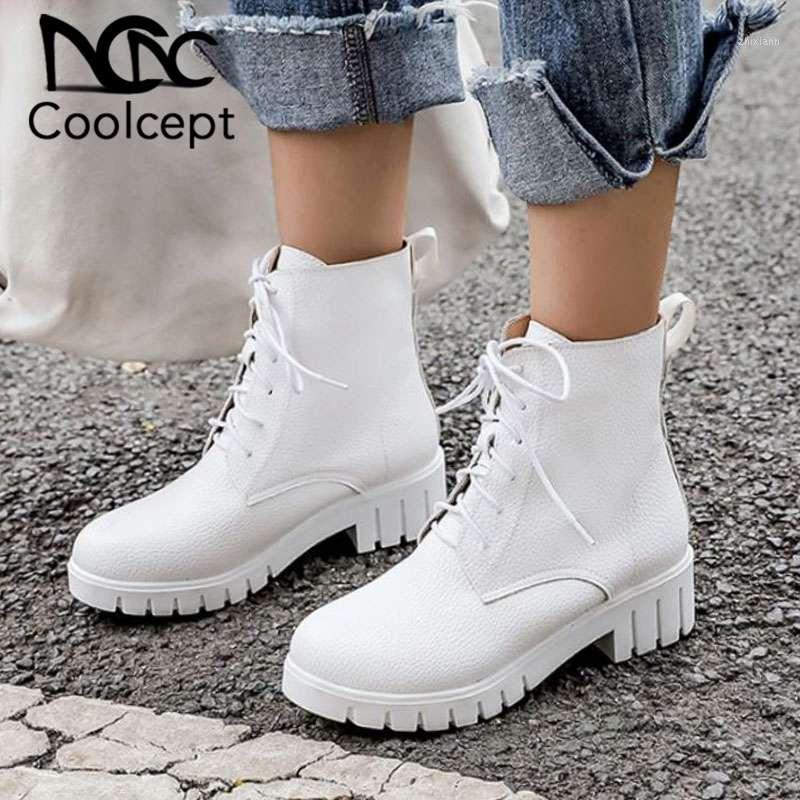 CoolCept Pu Leather Women Ankle Boots Solid Color Round Toe Casual Shoes Autumn Winter Daily Women Footwear Size 33-431, Black
CoolCept Pu Leather Women Ankle Boots Solid Color Round Toe Casual Shoes Autumn Winter Daily Women Footwear Size 33-431, Black