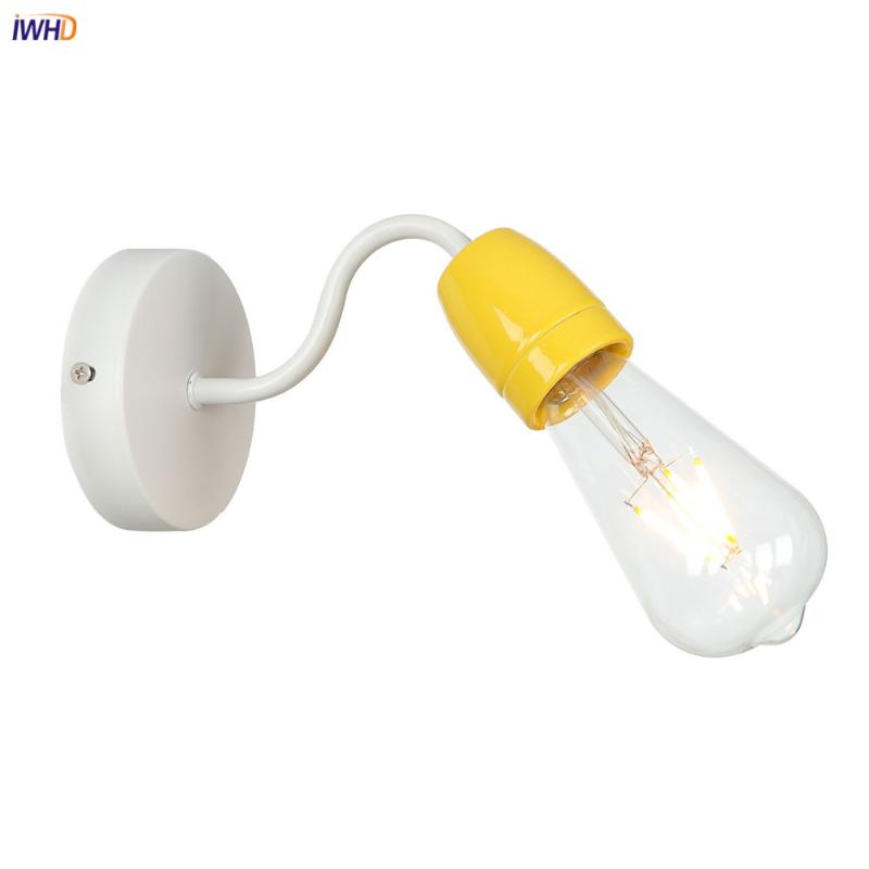 IWHD Modern LED Wall Lamp Simple Wandlamp LED Edison Bulb Yellow Iron Fixtures Bathroom Light Applique Murale Luminaire
IWHD Modern LED Wall Lamp Simple Wandlamp LED Edison Bulb Yellow Iron Fixtures Bathroom Light Applique Murale Luminaire