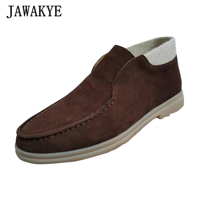 New Wool Collar Loafers Men Round Toe Suede Comfortable Flat Casual Shoes Multicolor Genuine Leather Spring Single Shoes for Men, Nude
New Wool Collar Loafers Men Round Toe Suede Comfortable Flat Casual Shoes Multicolor Genuine Leather Spring Single Shoes for Men, Nude