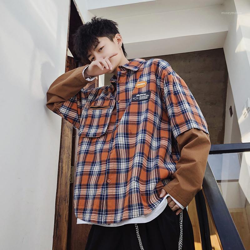 2019 Spring And Summer Models Korean Version Of The Trend Couple Harajuku Lattice Fake Two Long-sleeved Casual Shirt Streetwear1, Green
2019 Spring And Summer Models Korean Version Of The Trend Couple Harajuku Lattice Fake Two Long-sleeved Casual Shirt Streetwear1, Green