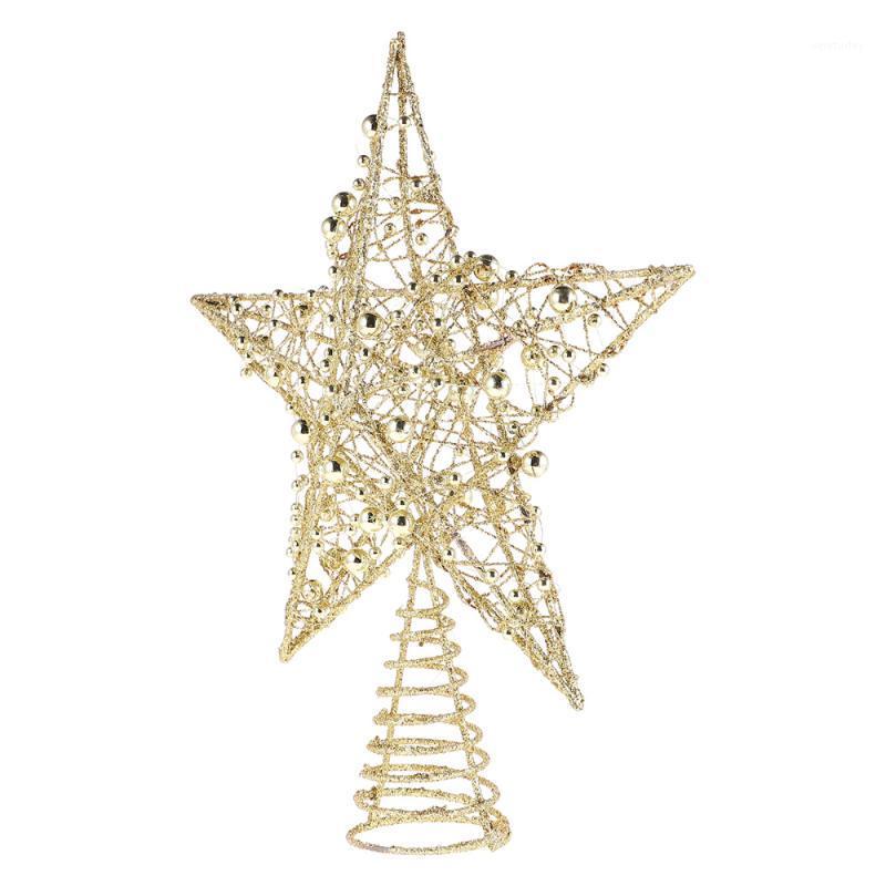 1PC Iron Star Tree Topper Glitter Star Christmas Holiday Tree Topper 5 Point Festival Treetop Decor for Home Party (Golden)1
1PC Iron Star Tree Topper Glitter Star Christmas Holiday Tree Topper 5 Point Festival Treetop Decor for Home Party (Golden)1