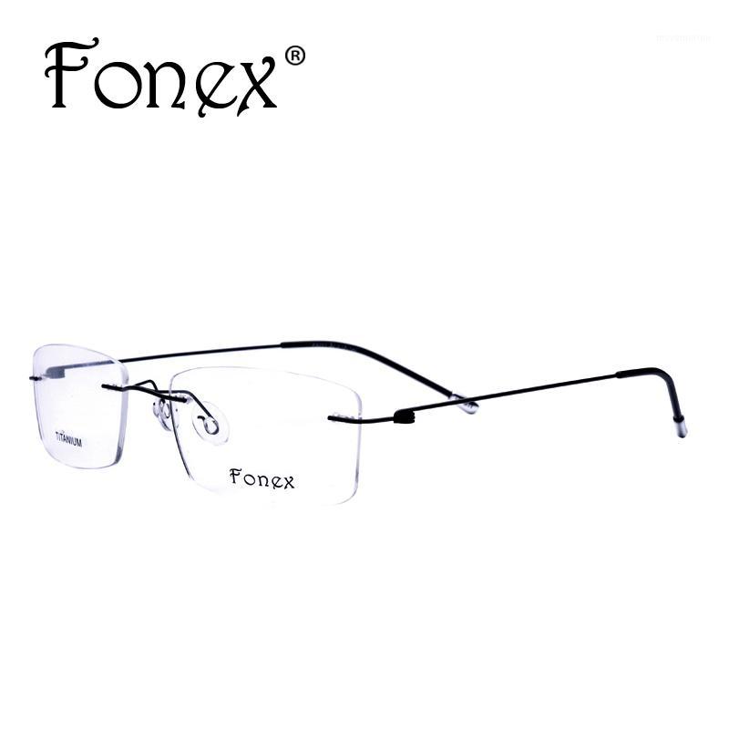 Wholesale- Fonex 2017 Fashion Titanium Myopia Rimless Glasses Memory Square Eyeglasses Optical Frame Eyewear Men Women 92011
Wholesale- Fonex 2017 Fashion Titanium Myopia Rimless Glasses Memory Square Eyeglasses Optical Frame Eyewear Men Women 92011