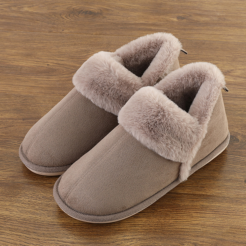 Women slippers home Wrapped Ladies Fur slippers woman Plush Non-slip Indoor slippers Winter new Unisex family shoes house 201104