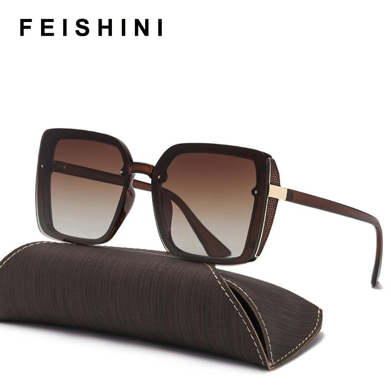 Sunglasses FEISHINI 2021 High Quality Big Square Women Vintage Black Goggle Oversized Polarized Ladies UV Protection
Sunglasses FEISHINI 2021 High Quality Big Square Women Vintage Black Goggle Oversized Polarized Ladies UV Protection