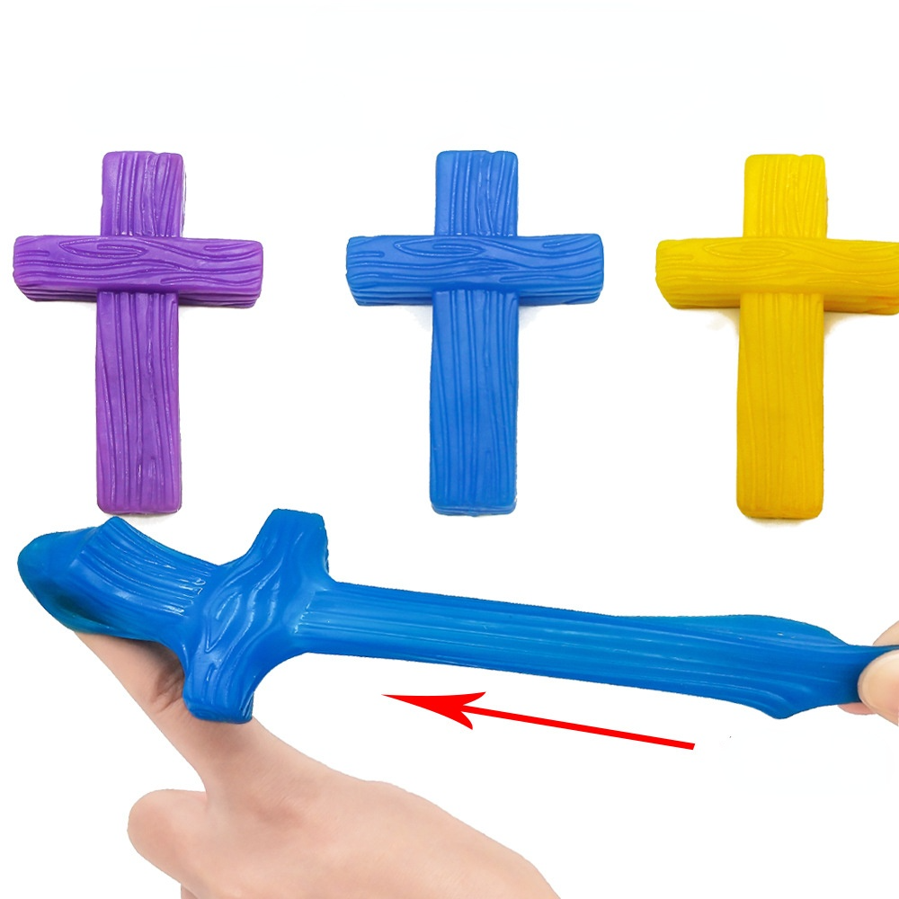 Sticky Toys Cross Keychain Accessories Prank Joke Decompression Fun Anxiety Attention TPR Stretchable
Sticky Toys Cross Keychain Accessories Prank Joke Decompression Fun Anxiety Attention TPR Stretchable