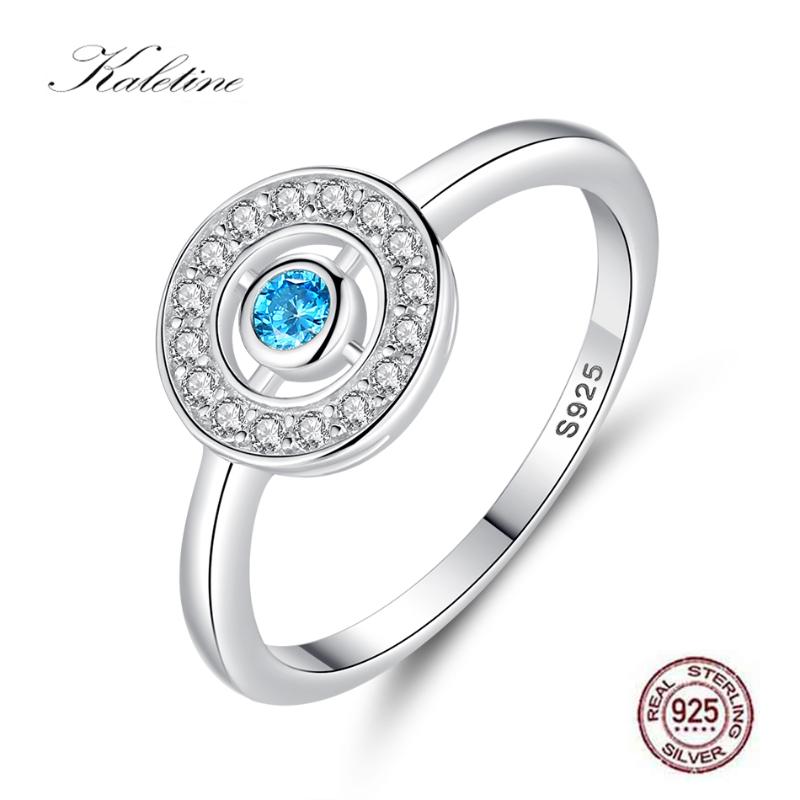 KALETINE 925 Sterling Silver Evil Eye Finger Rings For Women Blue Eye Crystal Rings Engagement Wedding Brand Fashion Jewelry
KALETINE 925 Sterling Silver Evil Eye Finger Rings For Women Blue Eye Crystal Rings Engagement Wedding Brand Fashion Jewelry