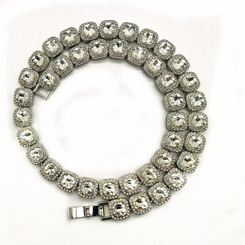 12MM Quality Prong Set Big Size Solitaire Tennis Chain Necklace Mens Iced Out Bling CZ Charm Necklaces Hip Hop Fashion Jewelry
12MM Quality Prong Set Big Size Solitaire Tennis Chain Necklace Mens Iced Out Bling CZ Charm Necklaces Hip Hop Fashion Jewelry