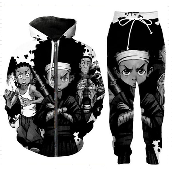 Release New Men/Womens boondocks Funny 3D Print Fashion Tracksuits Pants + Zipper Hoodie Casual Sportswear, Beige
Release New Men/Womens boondocks Funny 3D Print Fashion Tracksuits Pants + Zipper Hoodie Casual Sportswear, Beige