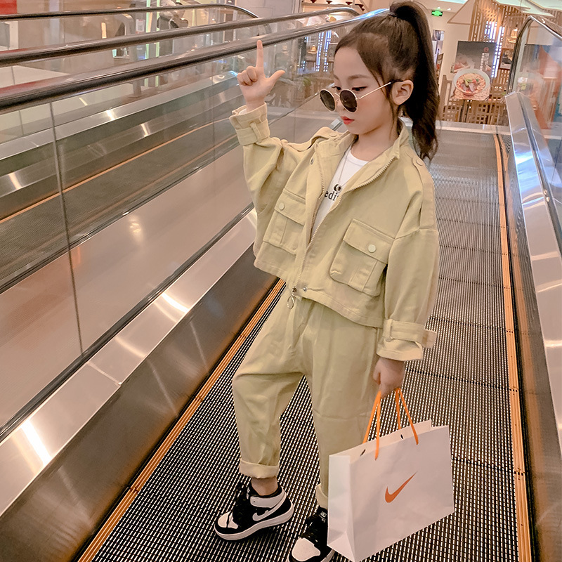 Kids Costume Teen Girls Clothing Set 2020 Autumn Casual Jackets Pants Suit School Girls Tracksuit Kids Clothes Set 10 12 YearsX1019