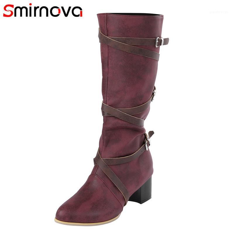 Smirnova 2020 new arrival winter autumn boots for women party shoes buckle sexy kne high boots round toe fashion ladies1, Brown with fur
Smirnova 2020 new arrival winter autumn boots for women party shoes buckle sexy kne high boots round toe fashion ladies1, Brown with fur