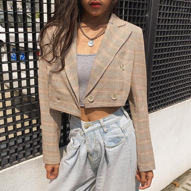 macheda 2020 hot sale lattice double-breasted short small suit jacket Fashion retro casual suit jacket Autumn casual Top New1, Khaki
macheda 2020 hot sale lattice double-breasted short small suit jacket Fashion retro casual suit jacket Autumn casual Top New1, Khaki