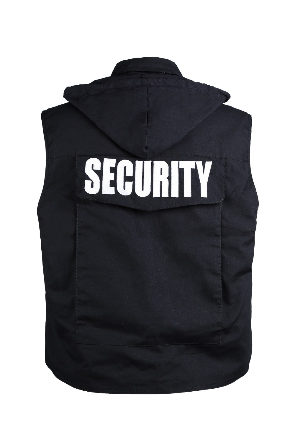 Mens Womens Army Style SECURITY Uniform Vest - Black -Size S, M,L,XL,2XL 201120