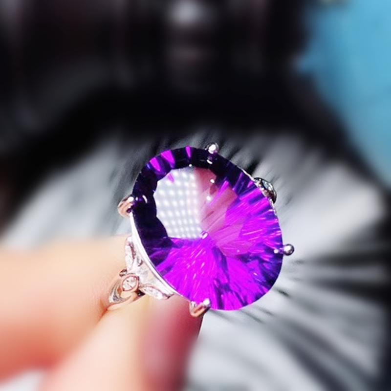 Cluster Rings Natural Real Amethyst Ring Per Jewelry 12*16mm 11ct Big Oval Gemstone 925 Sterling Silver Fine More Styles J291810, Golden;silver
Cluster Rings Natural Real Amethyst Ring Per Jewelry 12*16mm 11ct Big Oval Gemstone 925 Sterling Silver Fine More Styles J291810, Golden;silver