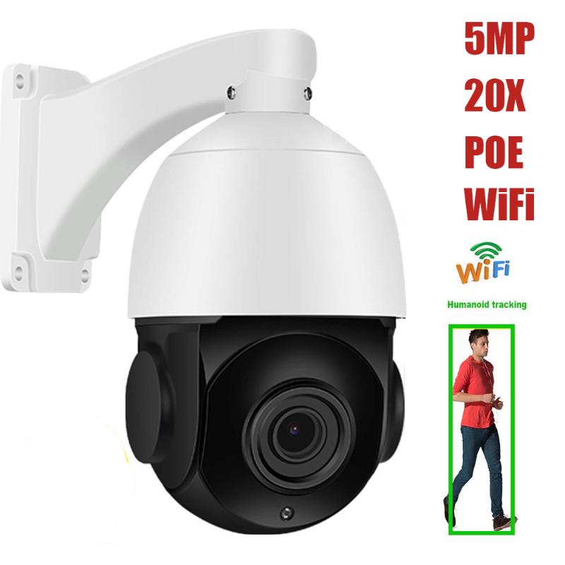 5MP POE 20X Zoom Humanoid Recognition Auto Tracking Dome PTZ IP Camera Wireless WiFi IP Camera Security MIC Speaker Onvif P2P
5MP POE 20X Zoom Humanoid Recognition Auto Tracking Dome PTZ IP Camera Wireless WiFi IP Camera Security MIC Speaker Onvif P2P