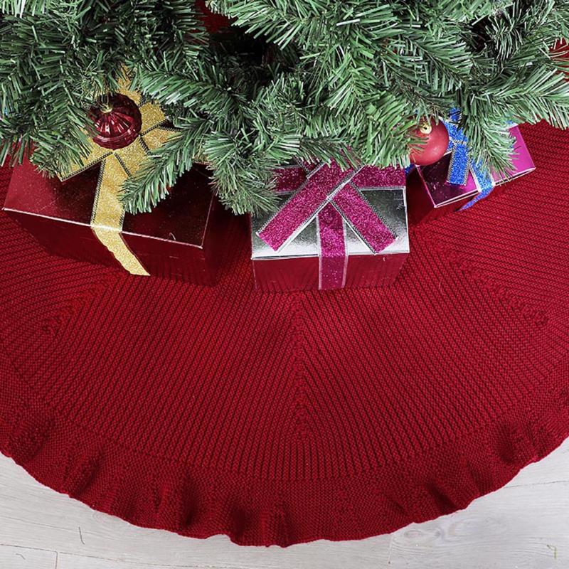 122cm Red Christmas Tree Decorations Ruffled Edge Tree Skirt Christmas Skirt Decorations alfombras para la sala moderna 1PC
122cm Red Christmas Tree Decorations Ruffled Edge Tree Skirt Christmas Skirt Decorations alfombras para la sala moderna 1PC
