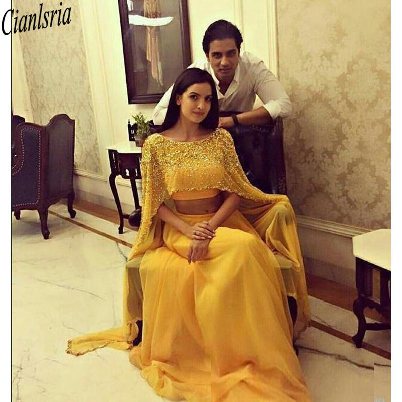 Yellow Dubai Prom Dress Two Pieces Scoop Beaded With Long Wraps Chiffon Plus Size Arabic Prom Evening Dresses Moroccan Kaftan, Black
Yellow Dubai Prom Dress Two Pieces Scoop Beaded With Long Wraps Chiffon Plus Size Arabic Prom Evening Dresses Moroccan Kaftan, Black