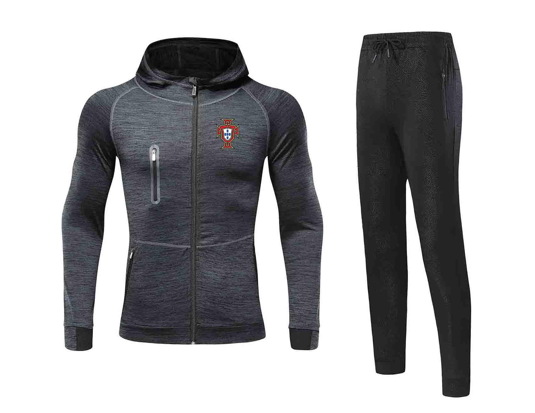 20/21 Portugal Jacket Football Jersey Pant Adult Soccer Set winter tracksuit men Jacket warm suits, Black;blue
20/21 Portugal Jacket Football Jersey Pant Adult Soccer Set winter tracksuit men Jacket warm suits, Black;blue