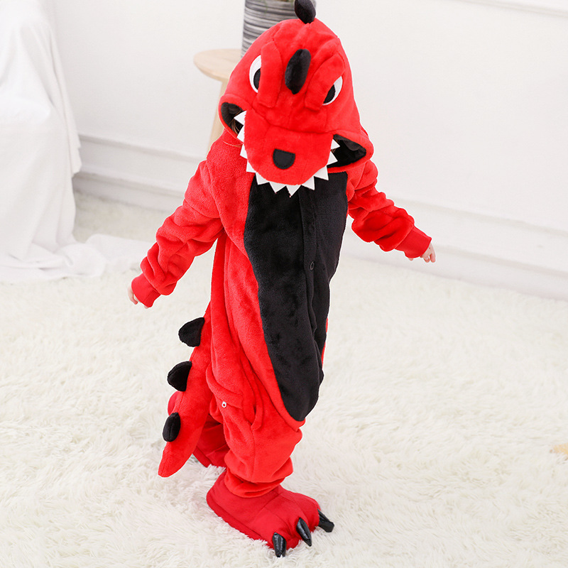 SAILEROAD Children Cartoon Animals Pajamas For Girls Cute Cat Pyjamas Kids Flannel Kigurumi Children Onesies Child Home Wear PJS 201225