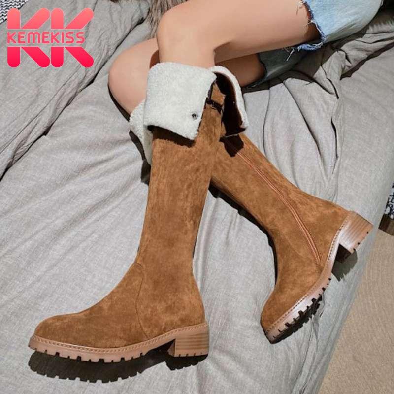 KemeKiss New Women Snow Boots Suede Leather Warm Plush Fur Winter Shoes Woman Over Knee Boots Fashion Long Boot Women Size 34-40, Black
KemeKiss New Women Snow Boots Suede Leather Warm Plush Fur Winter Shoes Woman Over Knee Boots Fashion Long Boot Women Size 34-40, Black