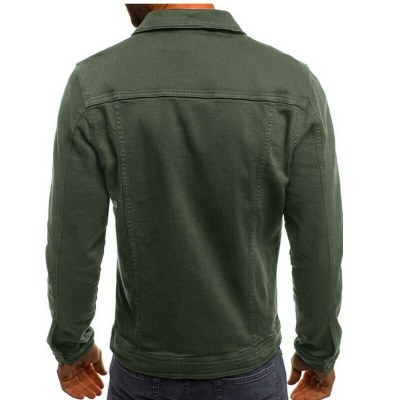 Solid Casual Slim Mens Denim Jacket Plus Size 3XL Bomber Jacket Men High Quality Cowboy Men's Jean Jacket Chaqueta Hombre 201104