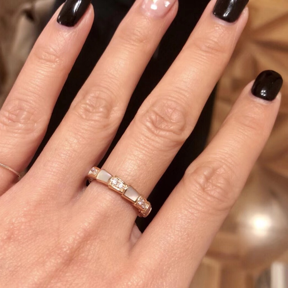 TOP quality ring luxury jewelry ladies diamonds 18 K gold plated designer official reproductions highest counter quality for woman band premium gifts