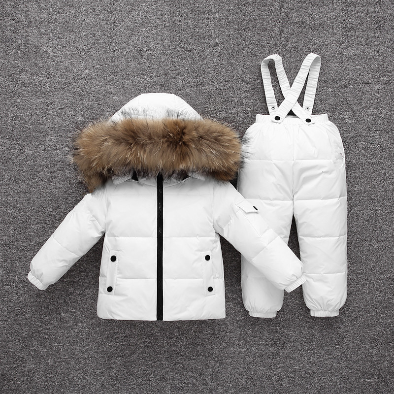 2019 new Winter down jacket children clothing set baby toddler girl kids clothes for boy parka Thicken coat snow wear ski suit T191026