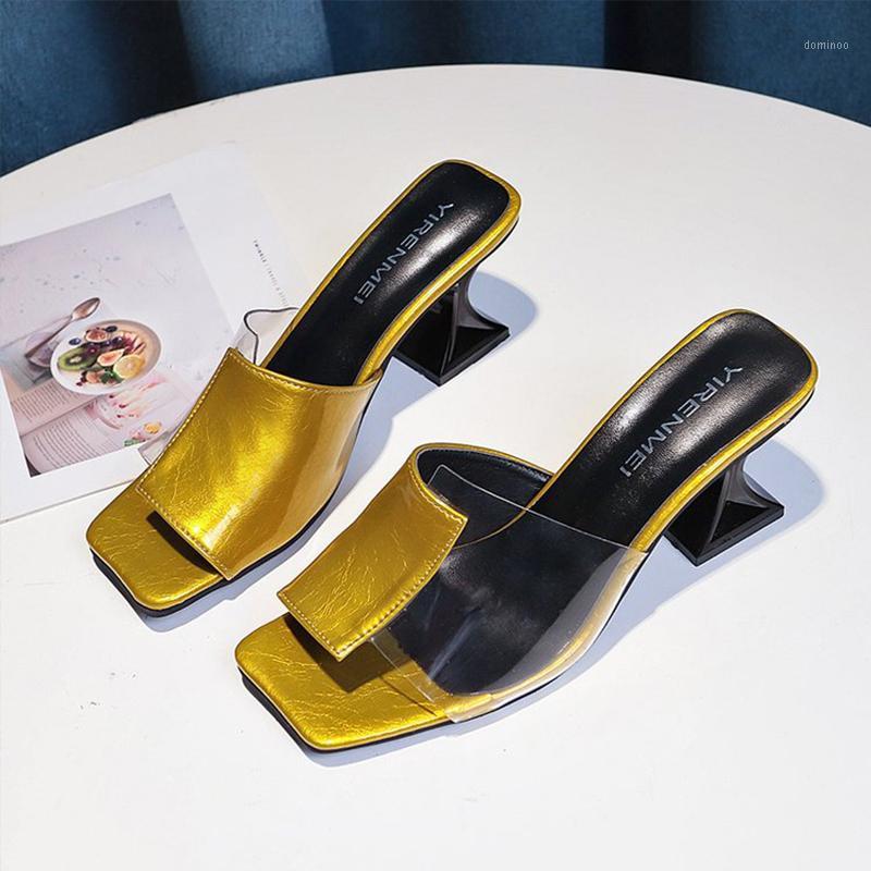2020 Fashion Women Slippers High Heels Women Sandals Mixed Color Transparent Shoes Woman Open Toe Comfortable Outdoor Slides1, Silver 
2020 Fashion Women Slippers High Heels Women Sandals Mixed Color Transparent Shoes Woman Open Toe Comfortable Outdoor Slides1, Silver