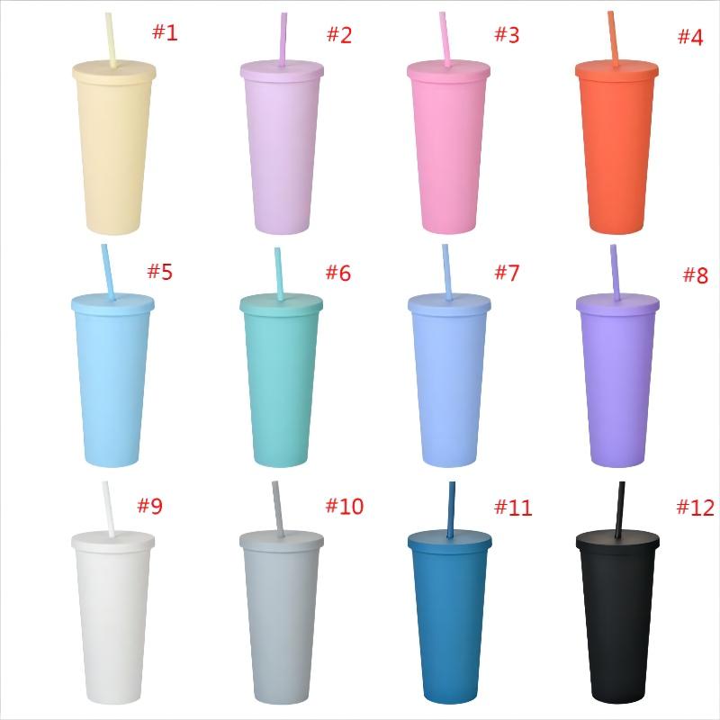 Matte Colored Acrylic Water Bottles Tumblers With Lids And Straws Double Wall Plastic Resuable Cup Tumbler By Sea Personality
Matte Colored Acrylic Water Bottles Tumblers With Lids And Straws Double Wall Plastic Resuable Cup Tumbler By Sea Personality