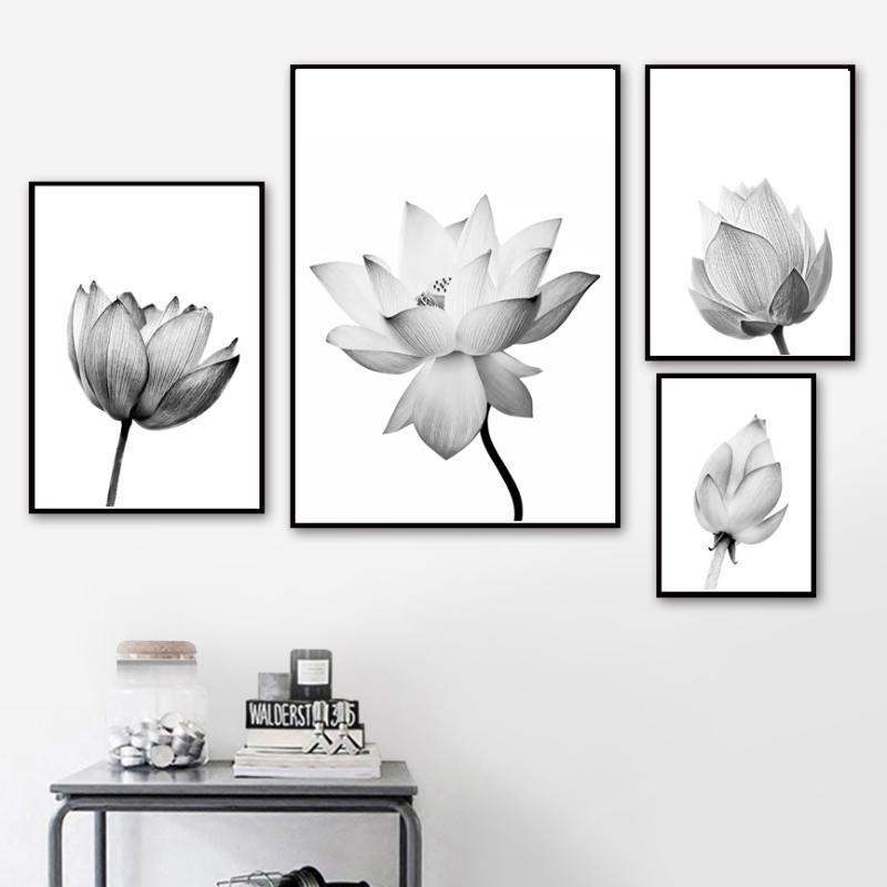 Nature Lotus Flower Bud Wall Art Canvas Painting Nordic Posters And Prints Black White Wall Pictures For Living Room Home Decor1
Nature Lotus Flower Bud Wall Art Canvas Painting Nordic Posters And Prints Black White Wall Pictures For Living Room Home Decor1