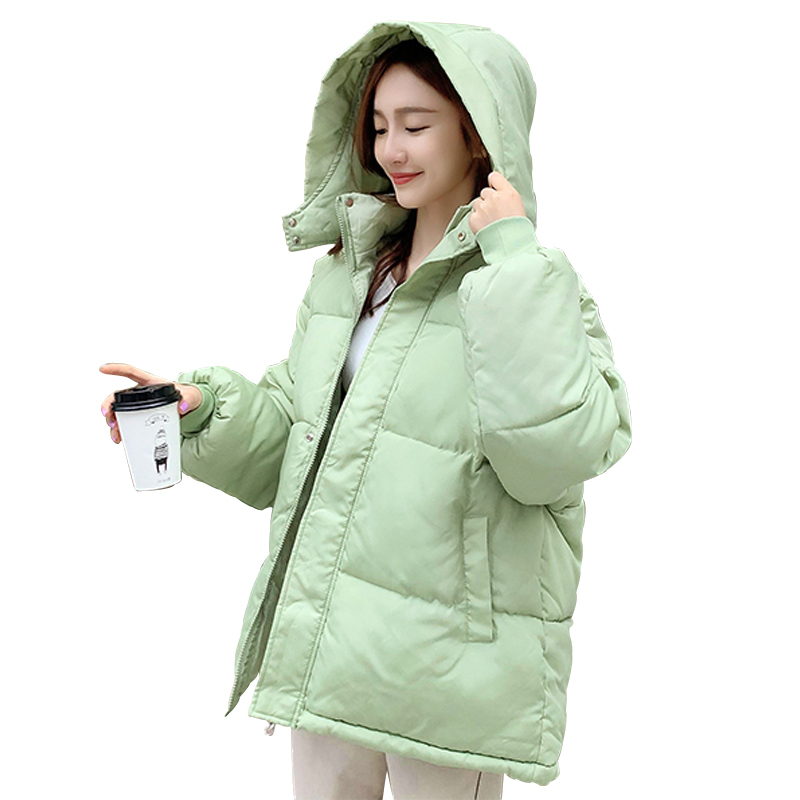 Winter Women Warm Parkas Jackets Coats Plus Size Loose Outerwear cottonpadded jacket Thicken Female Fashion Solid Parka 201019