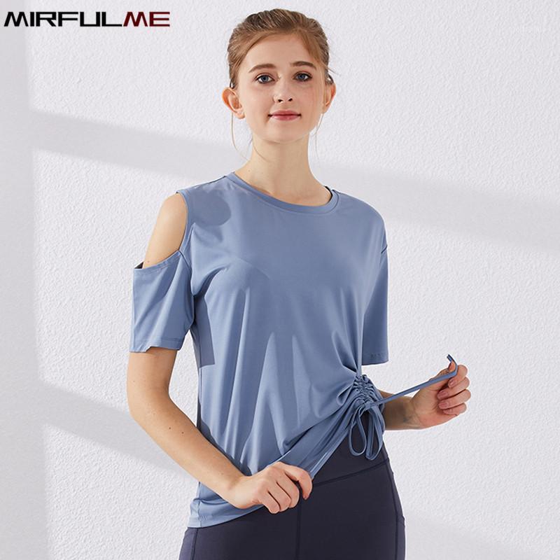 Summer Women T-shirts Sport Female Loose Shirt Yoga Hollow Shoulder T-shirt Fitness Shirt Gym Rope Drawing Tops Quick Dry Blouse1, Y19735 purple
Summer Women T-shirts Sport Female Loose Shirt Yoga Hollow Shoulder T-shirt Fitness Shirt Gym Rope Drawing Tops Quick Dry Blouse1, Y19735 purple