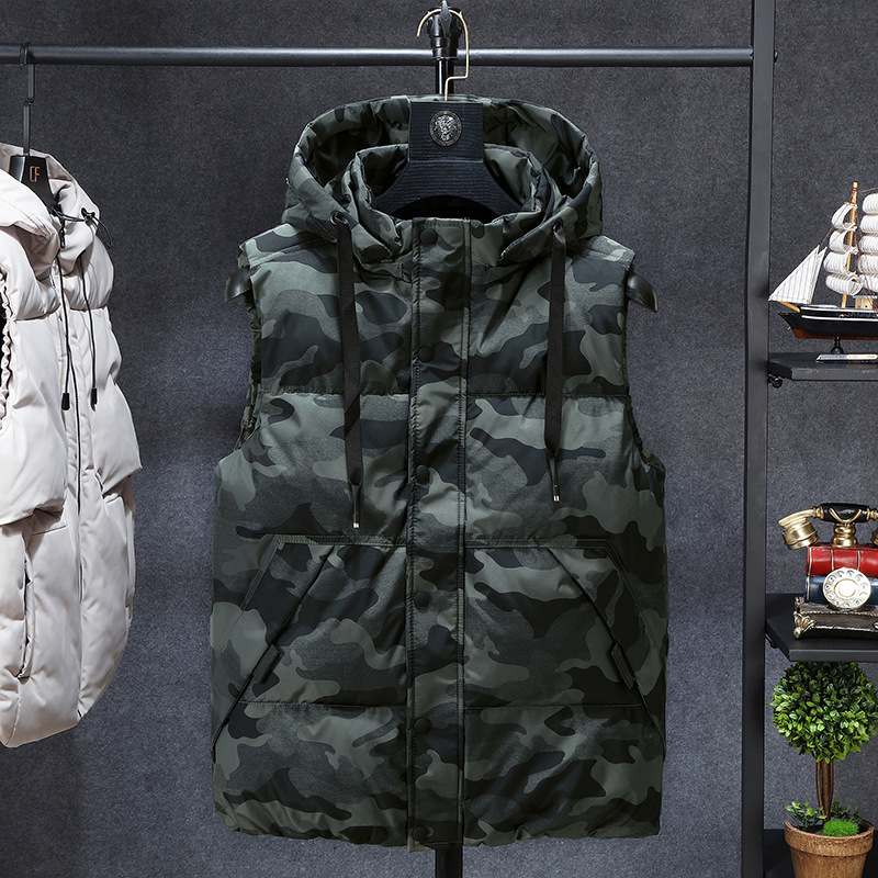 2021 New Winter Vests of Men Without Sleeves Thick Jacket Camouflage Casual Vest Warm Male Hood Outwear Plus Size 7xl K07b 1ZN1, Green camouflage
2021 New Winter Vests of Men Without Sleeves Thick Jacket Camouflage Casual Vest Warm Male Hood Outwear Plus Size 7xl K07b 1ZN1, Green camouflage