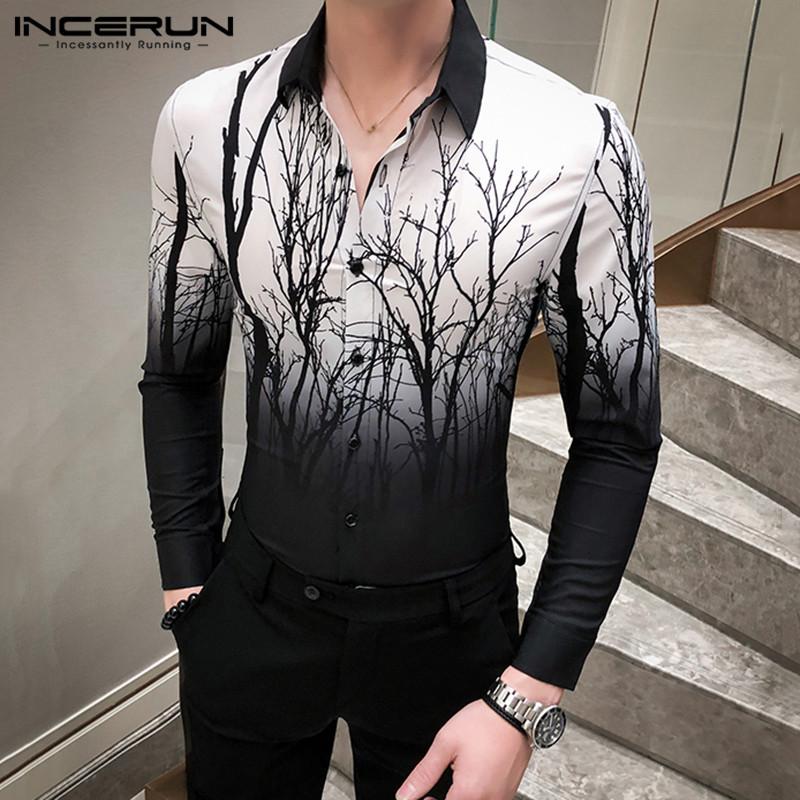 2020 Fashion Men Shirt Gradient Printed Long Sleeve Tie Dye Tops Streetwear Lapel British Style Men Dress Shirts Camisas INCERUN, Black
2020 Fashion Men Shirt Gradient Printed Long Sleeve Tie Dye Tops Streetwear Lapel British Style Men Dress Shirts Camisas INCERUN, Black