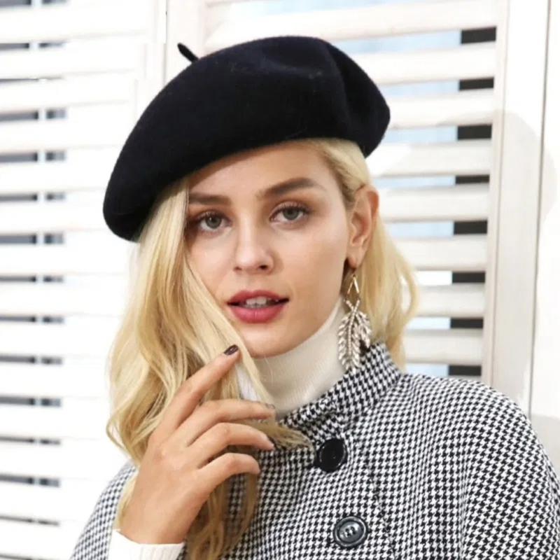 Fashion Elegant Lady Women Beret Beanie Classic Style Wool Felt Girls Beret Hat Keep Warm Winter Soft Solid Color Hats, Beige
Fashion Elegant Lady Women Beret Beanie Classic Style Wool Felt Girls Beret Hat Keep Warm Winter Soft Solid Color Hats, Beige