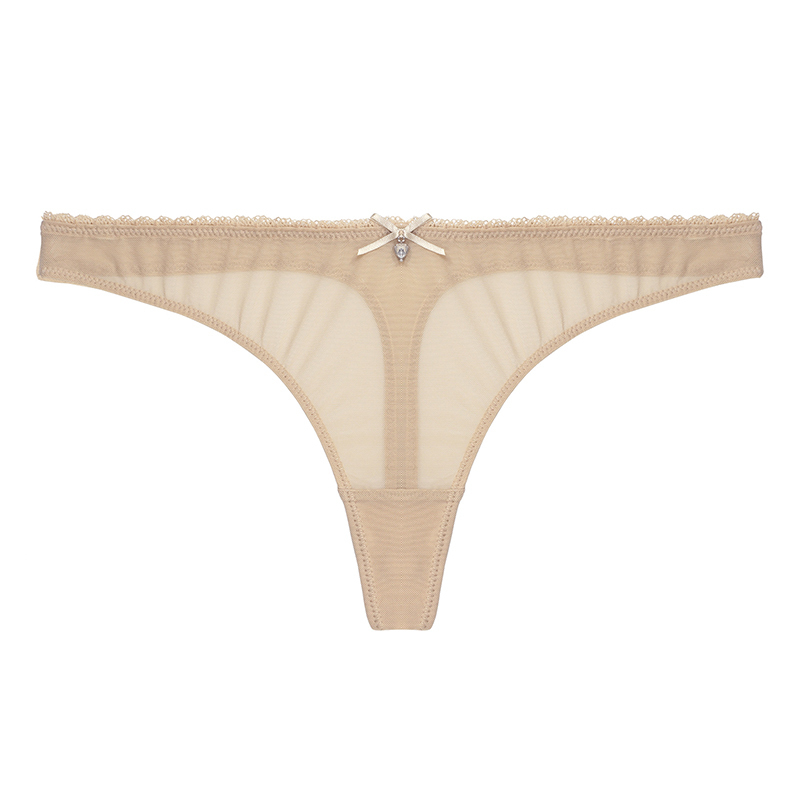 CYHWR Women's Sexy Sheer Panties Thong Mesh G-Strings Low Rise Brief Underwear, 3-Pack 201112