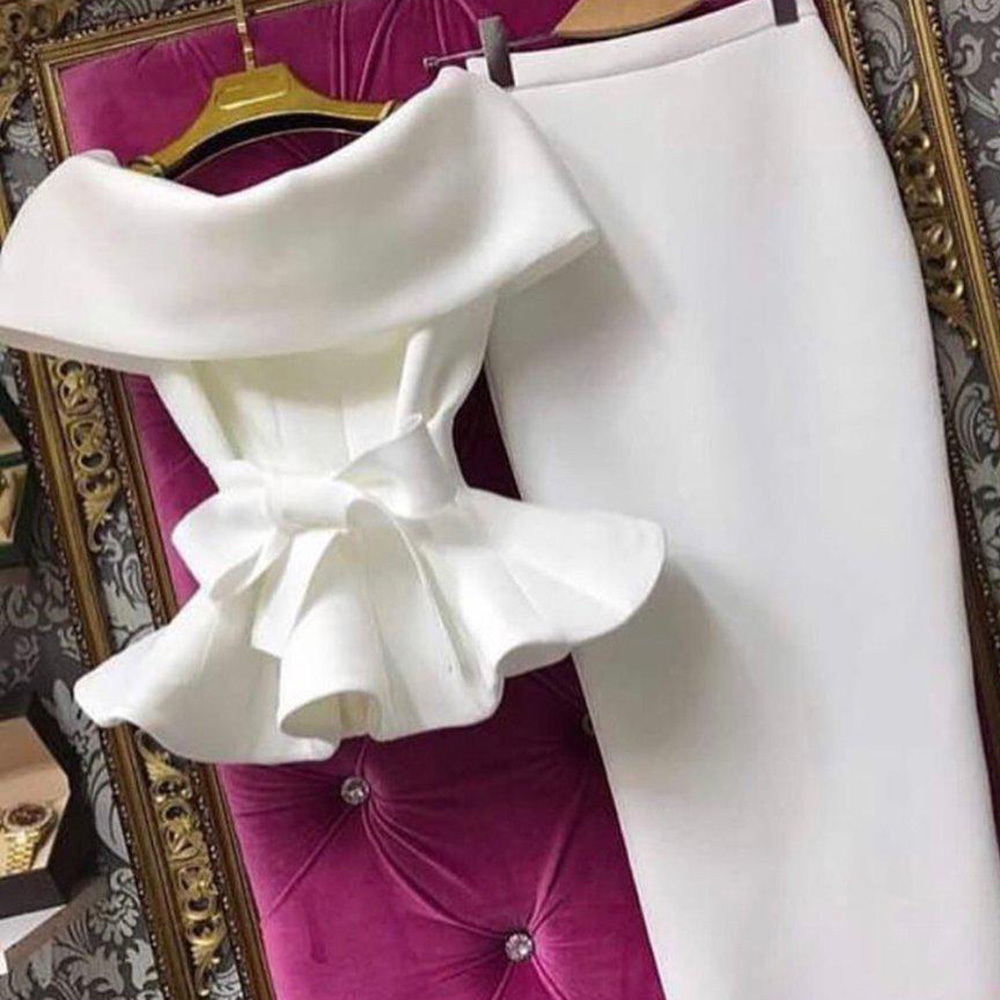 Elegant Lace Ptachwork Ruffle White Long Dress Bodycon African Style Sexy V Neck Maxi Robe Plus Size Party Dress Women Evening LJ201202