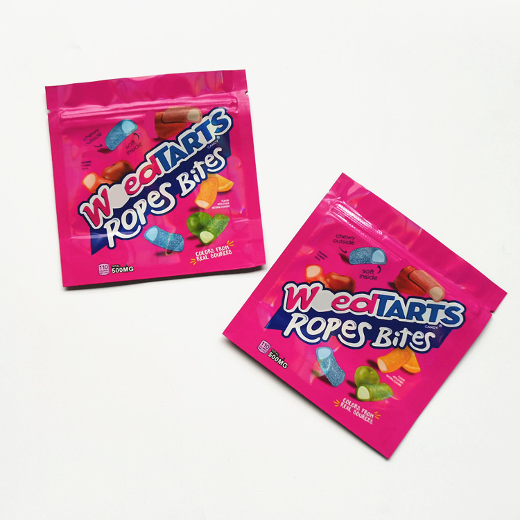 Empty New Weedtarts Ropes Bites Bag 500mg Packaging For Dry Herb Tobacco Flower Smell Proof Bag
Empty New Weedtarts Ropes Bites Bag 500mg Packaging For Dry Herb Tobacco Flower Smell Proof Bag