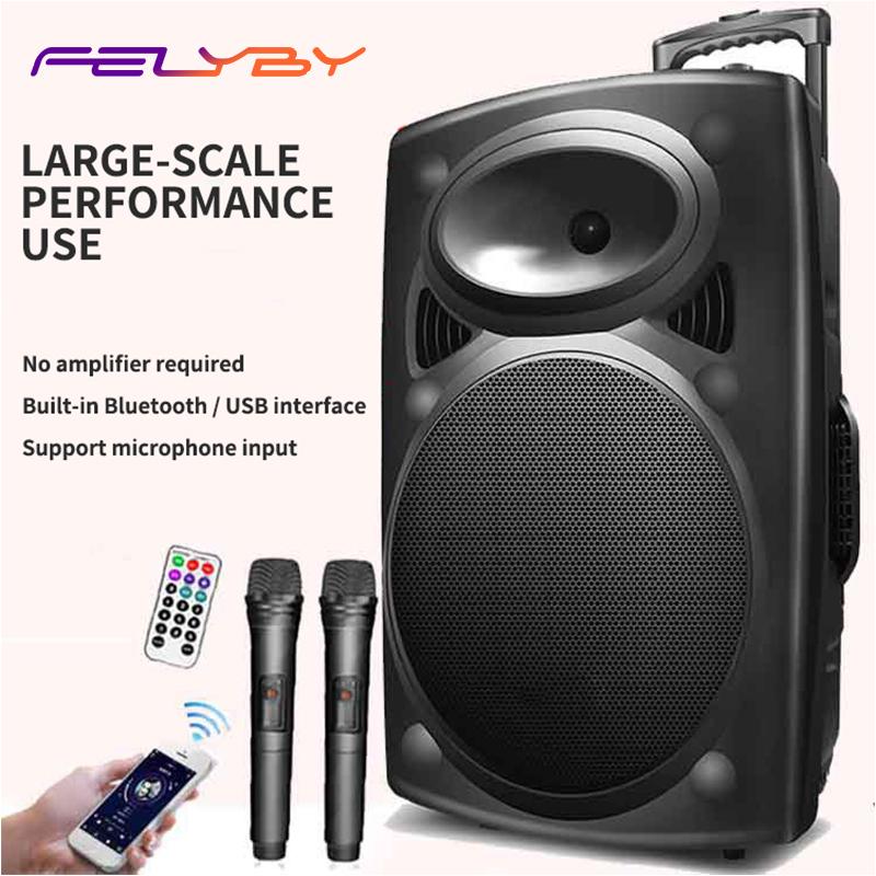 FELYBY HX-15 12 inch stage trolley speaker outdoor high power battery audio advertising song and dance drama bluetooth speaker
FELYBY HX-15 12 inch stage trolley speaker outdoor high power battery audio advertising song and dance drama bluetooth speaker