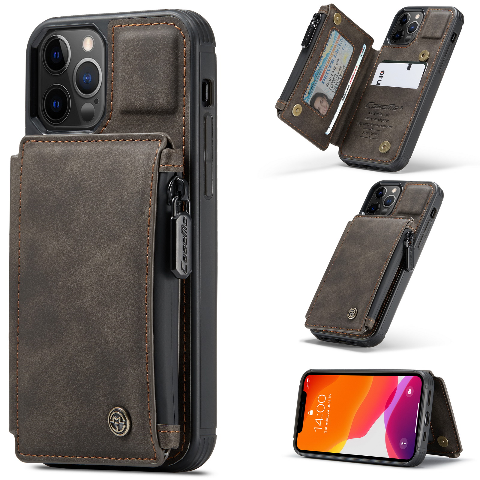 Caseme Shockproof Matte Leather Kickstand Card Slots Wallet Case For iPhone 12 Pro Max 11 Pro XS Max XR X 8 7 Plus
Caseme Shockproof Matte Leather Kickstand Card Slots Wallet Case For iPhone 12 Pro Max 11 Pro XS Max XR X 8 7 Plus