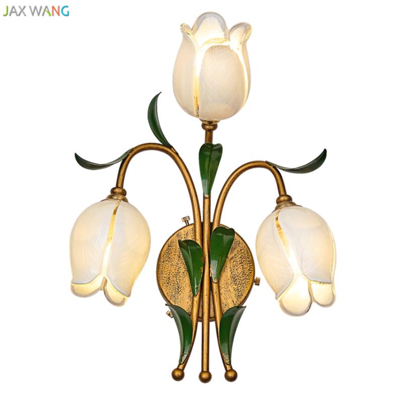JW_American Flower Lampshade Bouquet Wall Lamps Antique Golden Frosted Glass Lights for Bedroom Staircase Porch Hallway Lighting
JW_American Flower Lampshade Bouquet Wall Lamps Antique Golden Frosted Glass Lights for Bedroom Staircase Porch Hallway Lighting