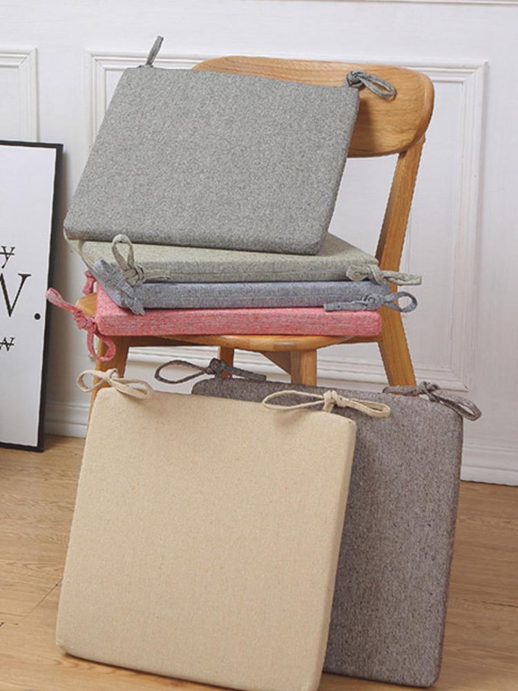 Dining Chair Cushions Breathable Flax Pad Home Anti-skid Memory Foam Seat Cushions With 30cm Ties LongStraps, Black
Dining Chair Cushions Breathable Flax Pad Home Anti-skid Memory Foam Seat Cushions With 30cm Ties LongStraps, Black