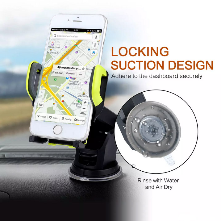 New Mount Stand Support Dashboard Windshield Cell Phone Holder Car With Flexible Arm Universal For Iphone Samsung Galaxy