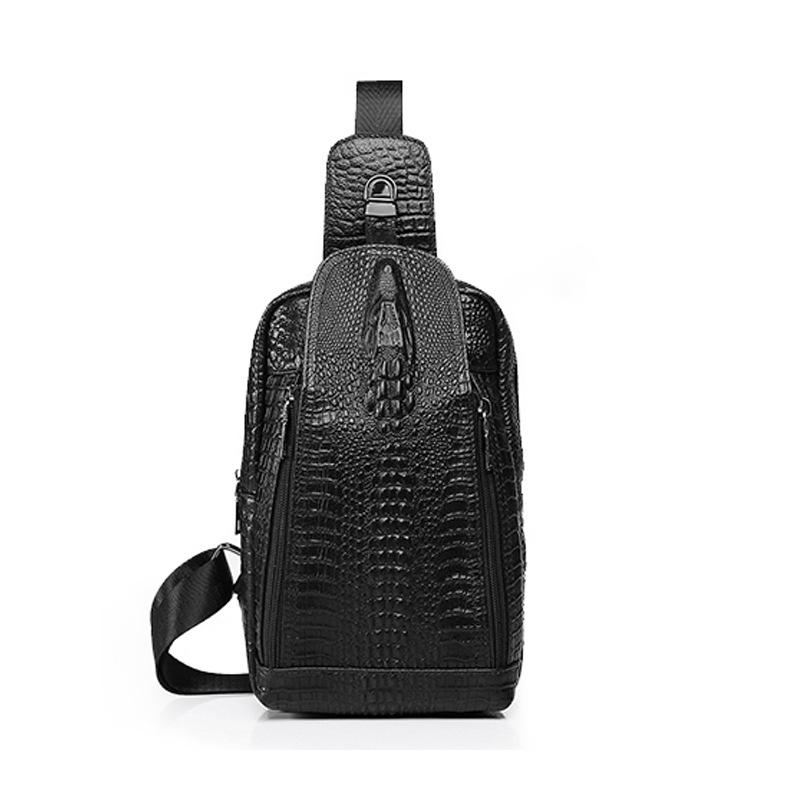 New Fashion 100% Genuine Leather Men Waist Packs Male Casual Alligator Chest Pack High Quality Boy Design Chest Shoulder Bag, Black
New Fashion 100% Genuine Leather Men Waist Packs Male Casual Alligator Chest Pack High Quality Boy Design Chest Shoulder Bag, Black
