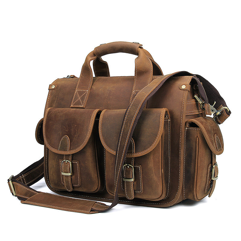 2020 Travel Male Leather Handbag Classic Business Office Bag of Lawyer Messenger Document Courier Shoulder Totes Case Portfolio 75r8, Brown.
2020 Travel Male Leather Handbag Classic Business Office Bag of Lawyer Messenger Document Courier Shoulder Totes Case Portfolio 75r8, Brown.