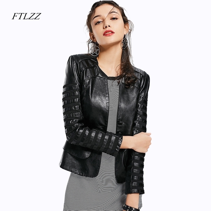 Ftlzz Spring Autumn Winter New Leather Women Jacket Long Sleeve Patchwork black Coat Zipper Design Motorcycle PU Jacket 201030
Ftlzz Spring Autumn Winter New Leather Women Jacket Long Sleeve Patchwork black Coat Zipper Design Motorcycle PU Jacket 201030