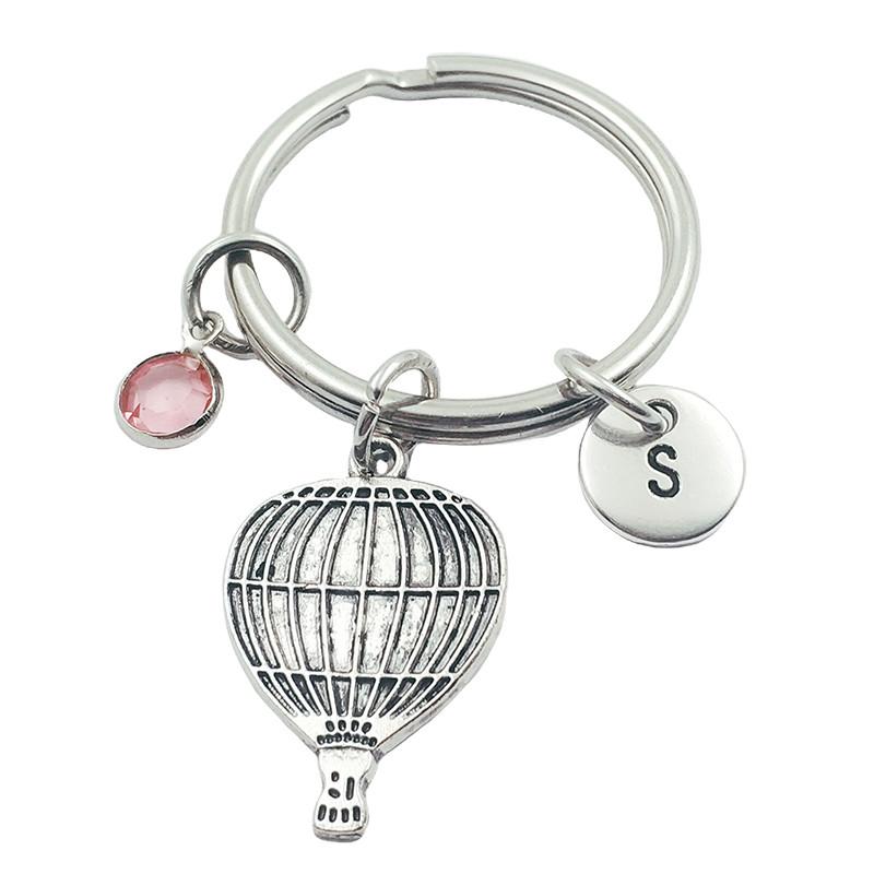 Hot Air Balloon Initial Letter Birthstone Keychains Keyring Creative Fashion Jewelry Women Gifts Accessories Pendant
Hot Air Balloon Initial Letter Birthstone Keychains Keyring Creative Fashion Jewelry Women Gifts Accessories Pendant