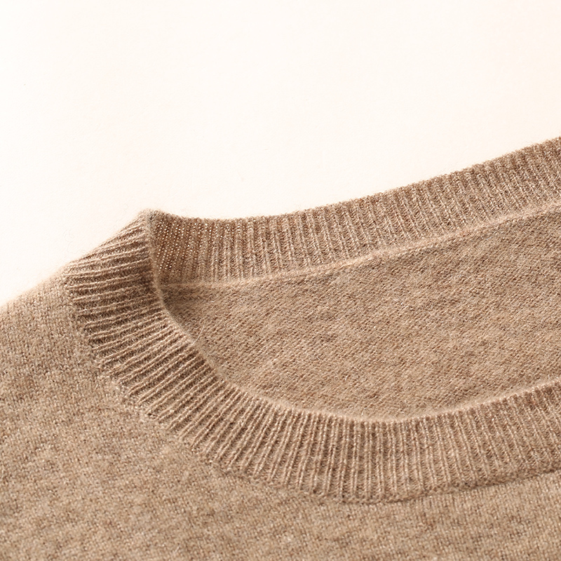 Women Sweater O-neck 100% Pure Goat Cashmere Knitting Pullovers Female Winter Soft Warm Jumpers Long Sleeve Cloth 201221